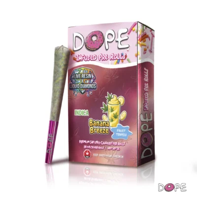 DOPE Infused Packs Infused Prerolls Live Resin x Liquid Diamonds 10 x 0.7g (FRUIT)