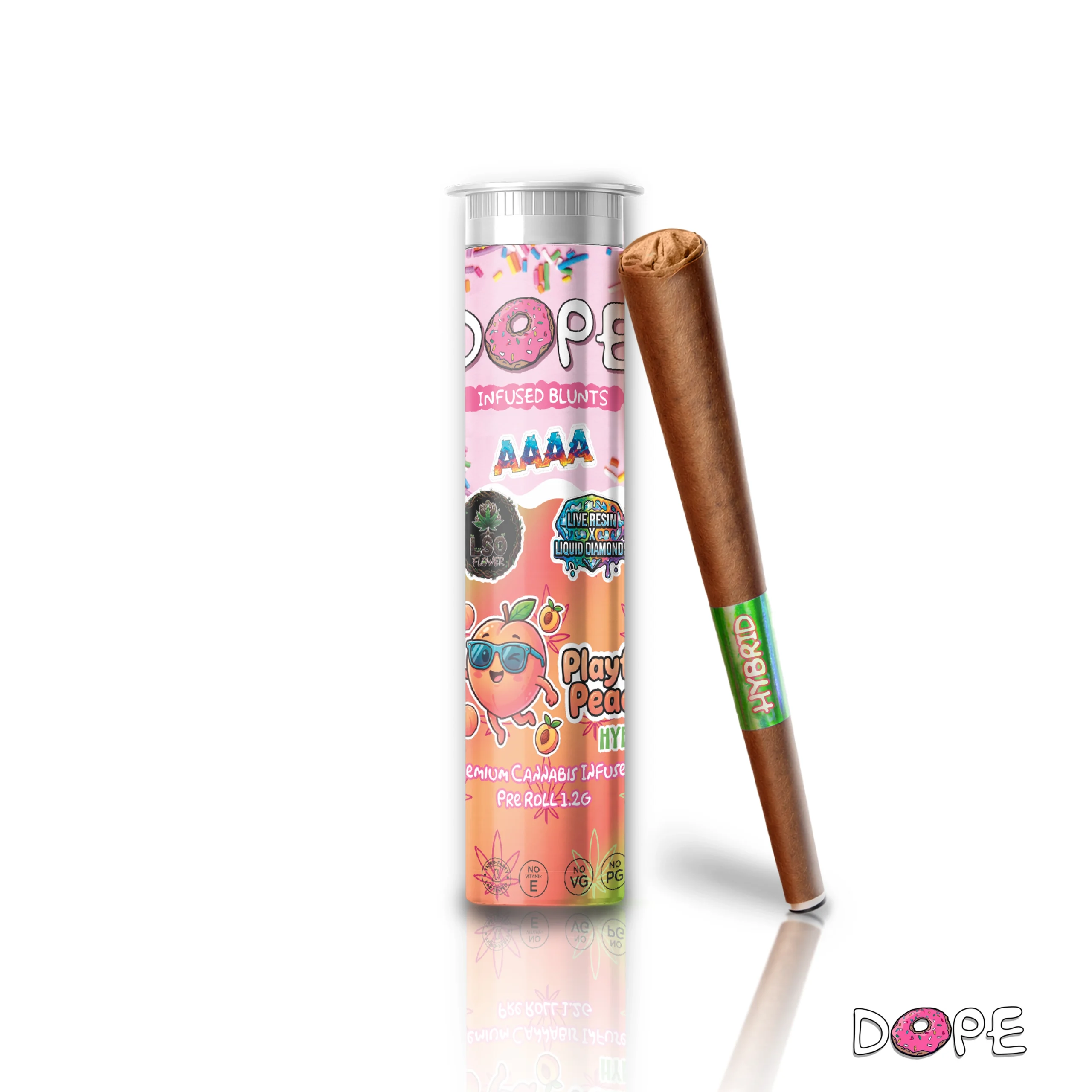 DOPE Infused Tube Live Resin x Liquid Diamonds Blunt 1.2g - Image 7