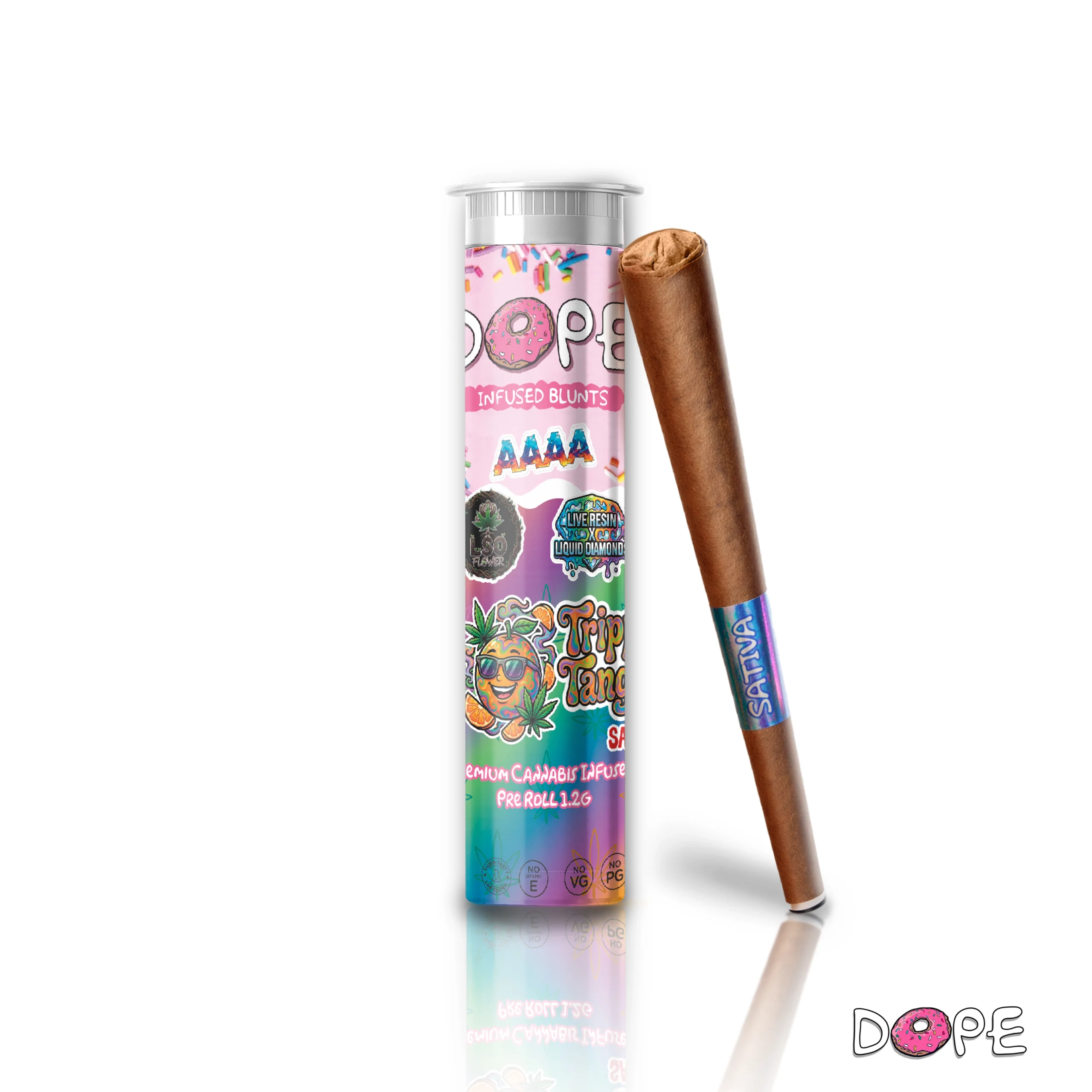 DOPE Infused Tube Live Resin x Liquid Diamonds Blunt 1.2g - Image 10