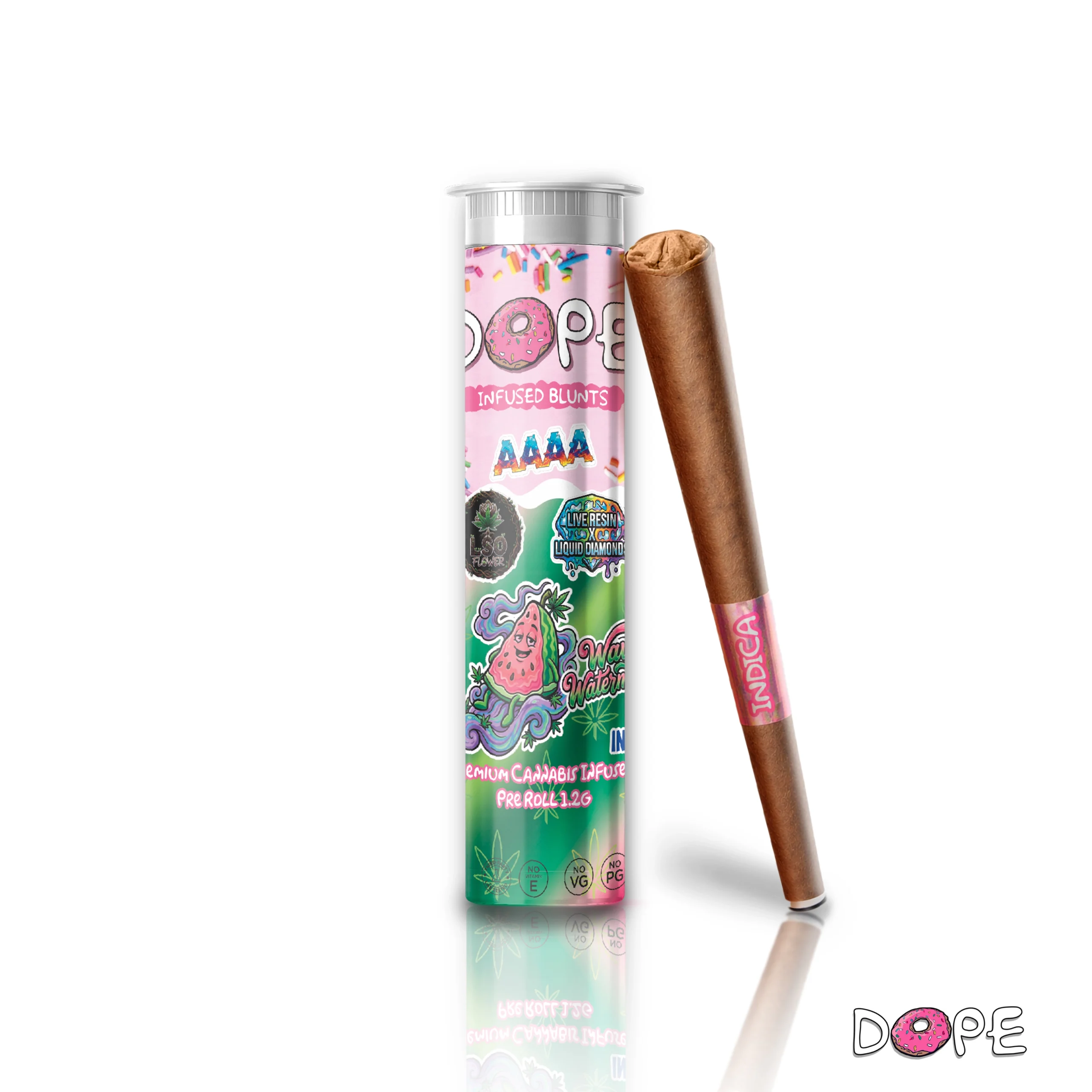 DOPE Infused Tube Live Resin x Liquid Diamonds Blunt 1.2g - Image 11