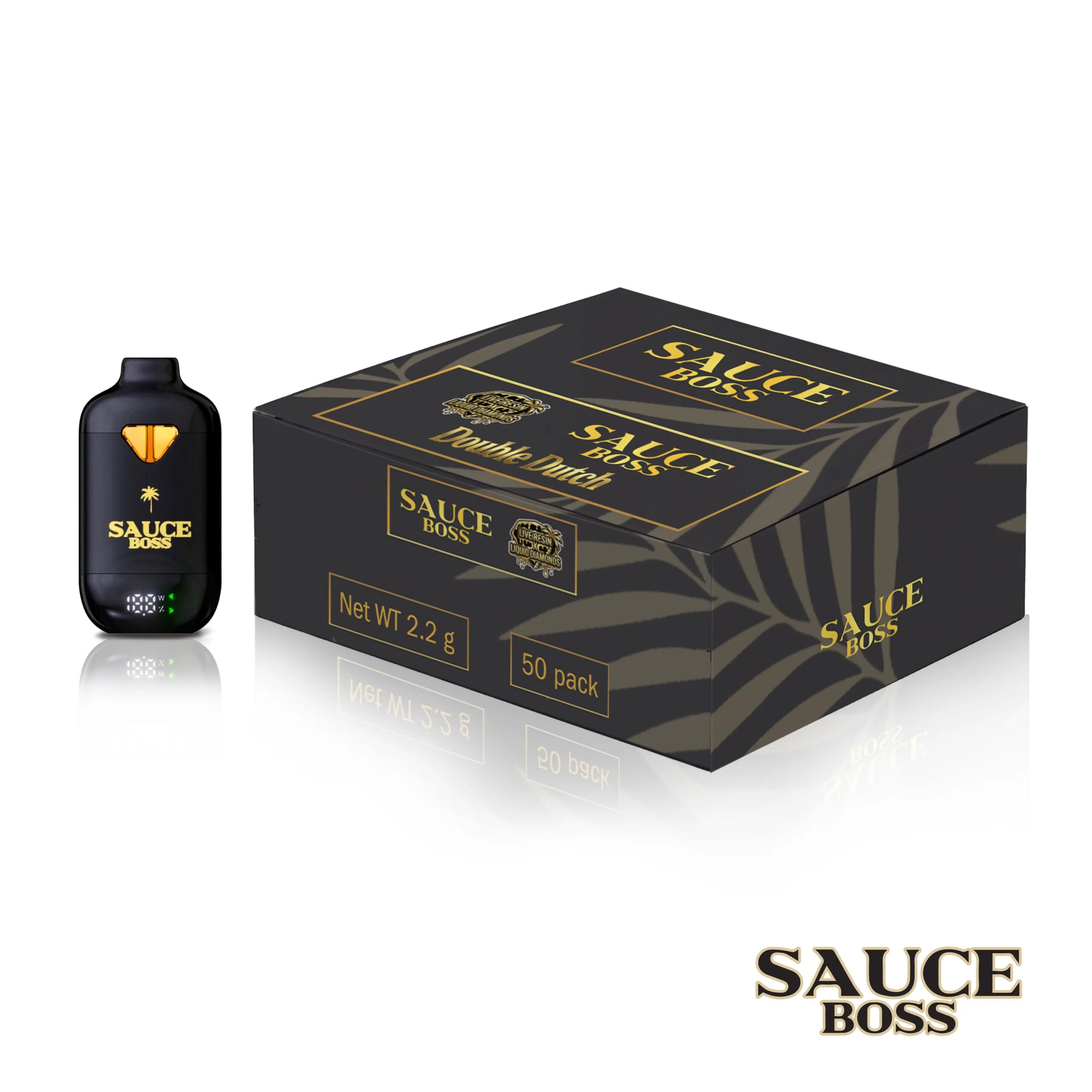 Sauce Boss Disposable DOUBLE DUTCH 2.2g Case Mix n Match - Image 1