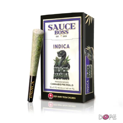 SAUCE BOSS Infused Packs Pre Roll Live Resin x Liquid Diamonds 10 x 0.7g (STRAIN)